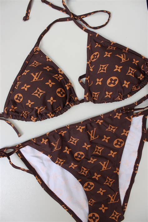 louis vuitton inspired swimsuit|louis vuitton high waisted bikini.